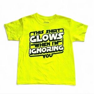 Neon Yellow "Ignoring You" Graphic Tee | Youth L / Women's XS